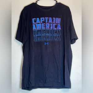 Marvel Captain America Under Armour Black T-Shirt